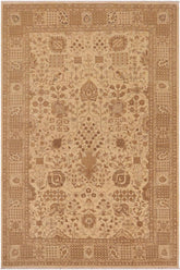 handmade Traditional Kafkaz Beige Tan Hand Knotted RECTANGLE 100% WOOL area rug 9 x 12